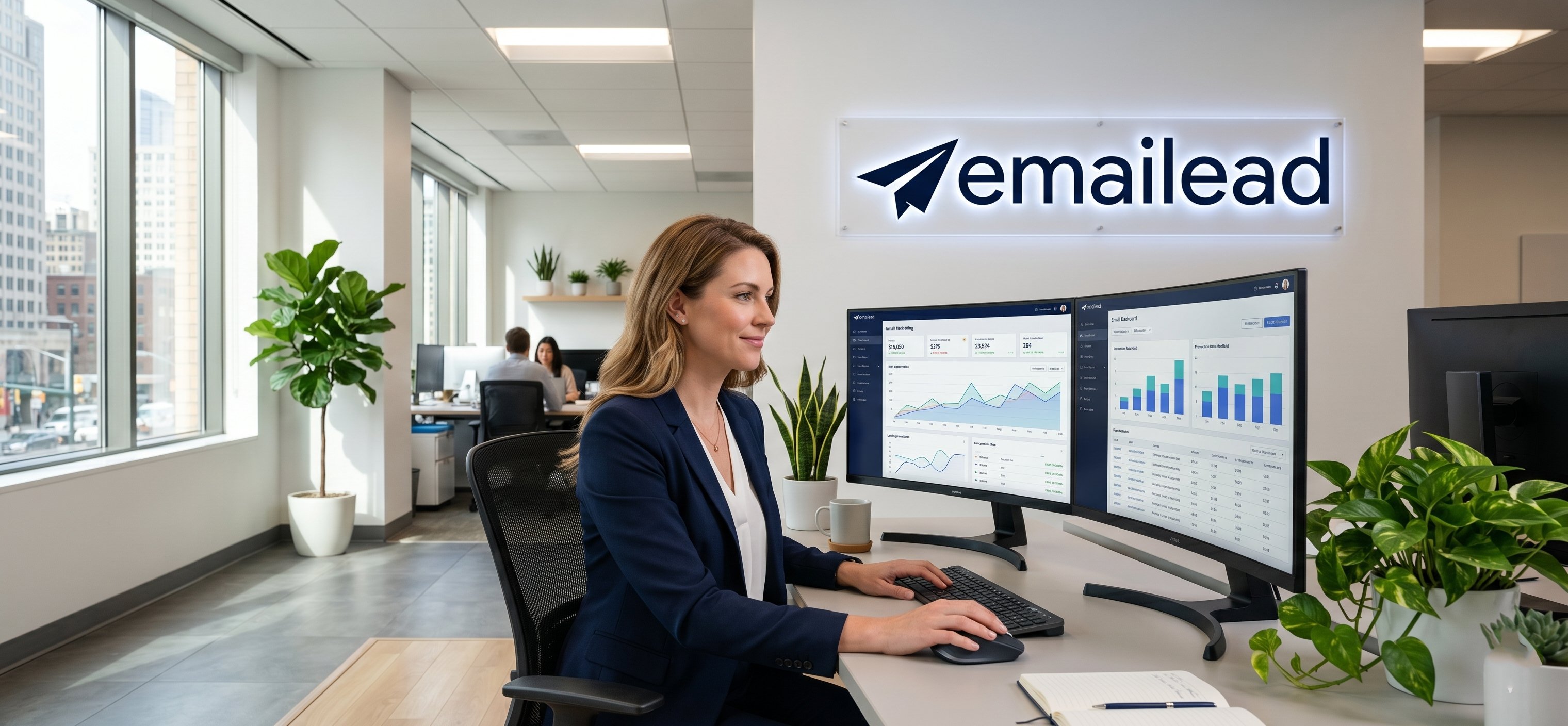 Marketing professional at Emailead dashboard