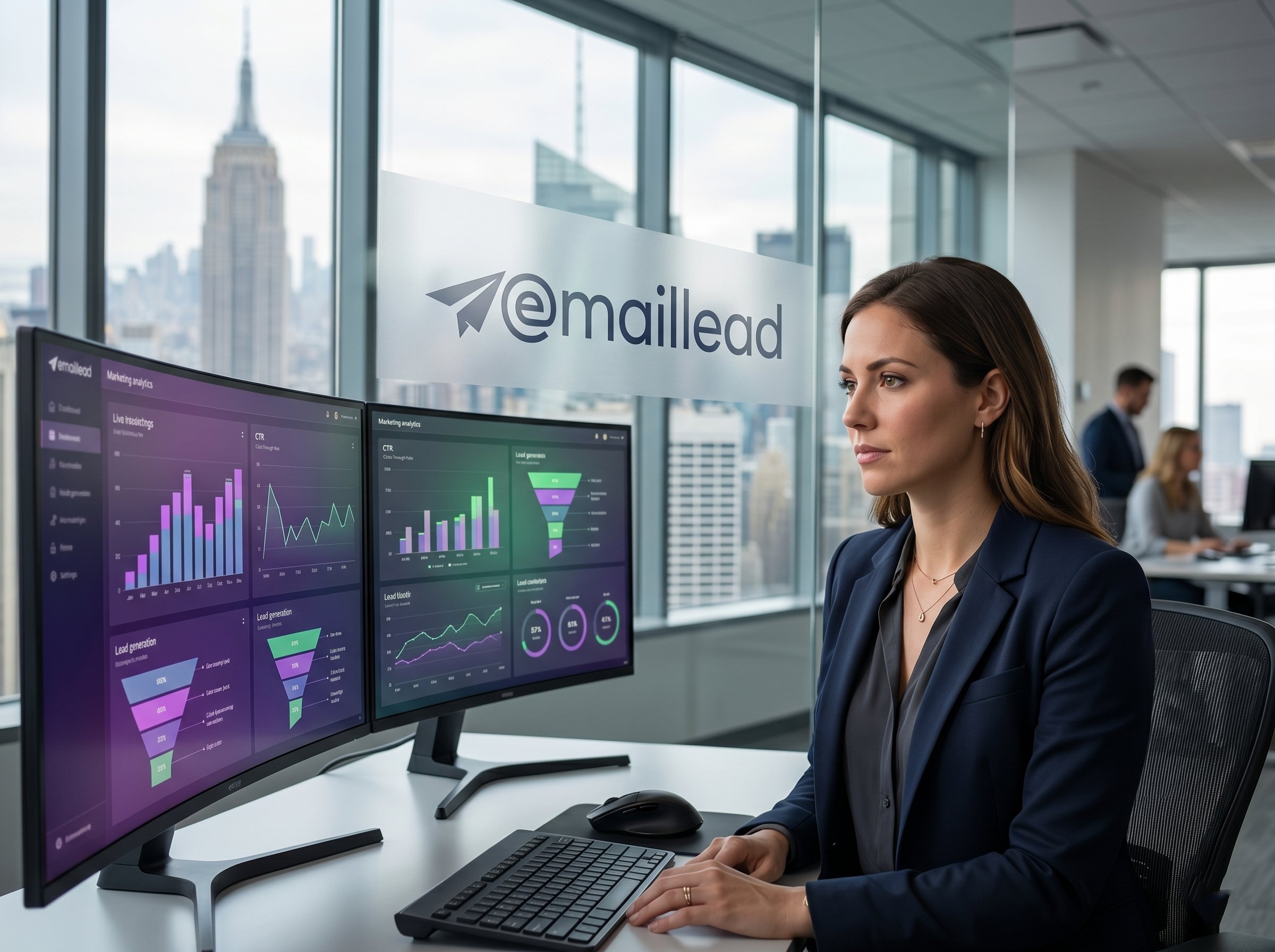 Marketing professional at emailead dashboard