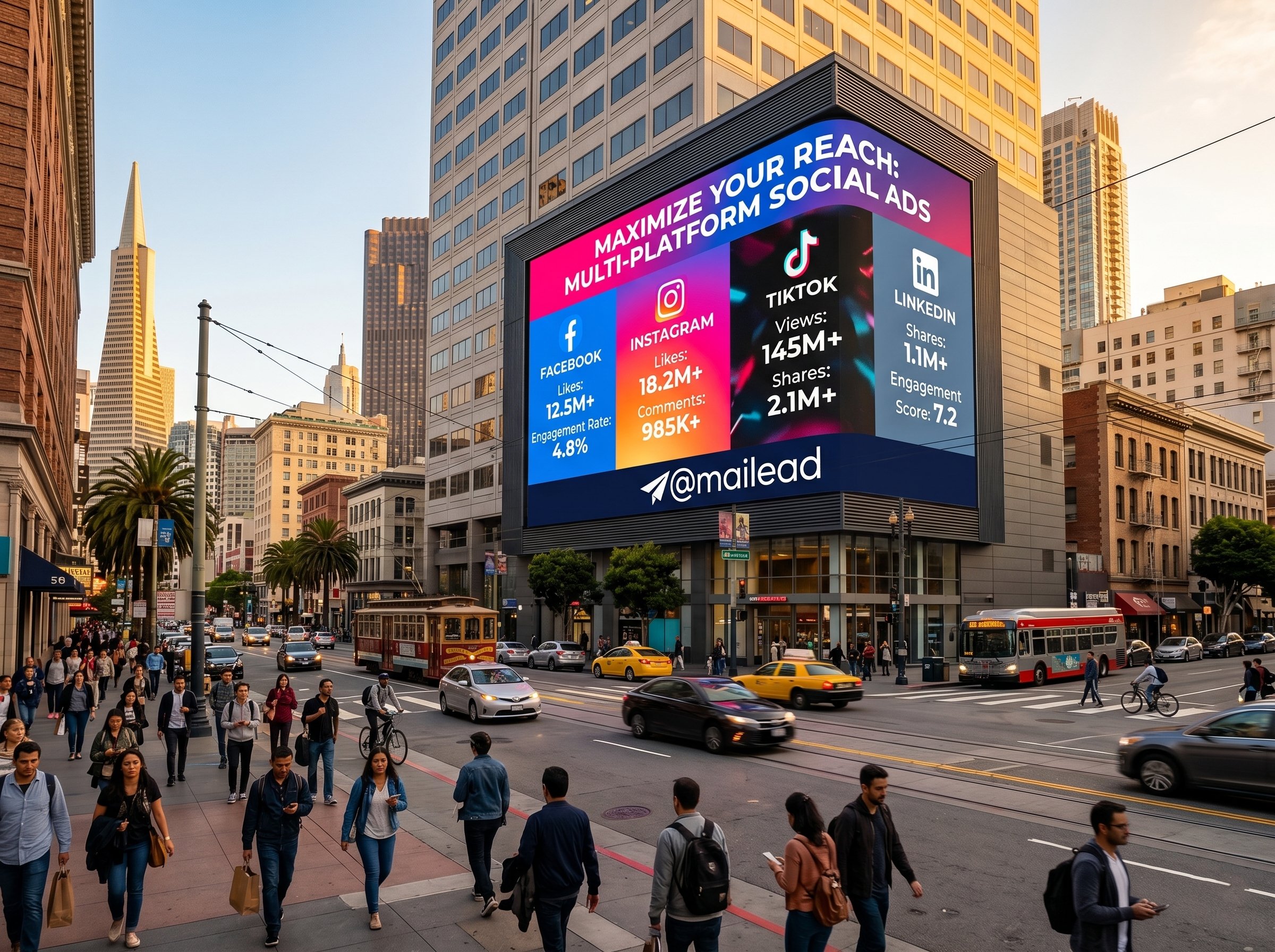 Social media multi-platform advertising
